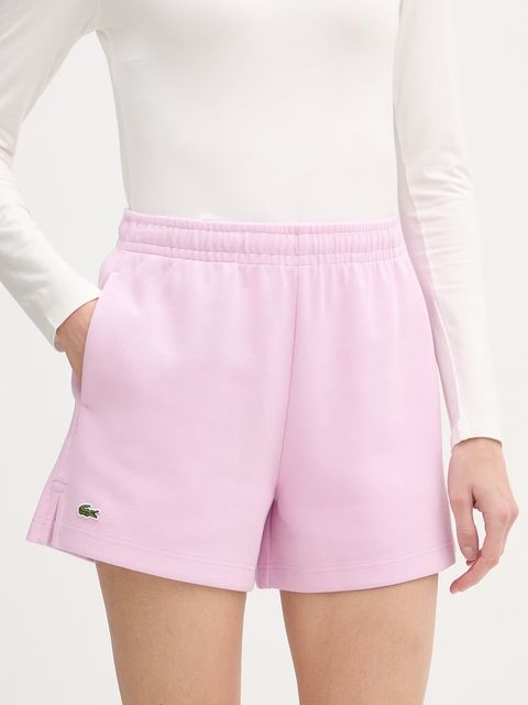 Lacoste szorty dresowe damskie z bawełną - zdjęcie produktu nr 1