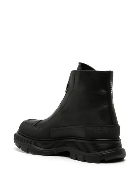 Alexander McQueen Tread Slick leather boots - Black