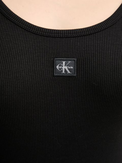 Calvin Klein Jeans longsleeve kolor czarny LV047D218G