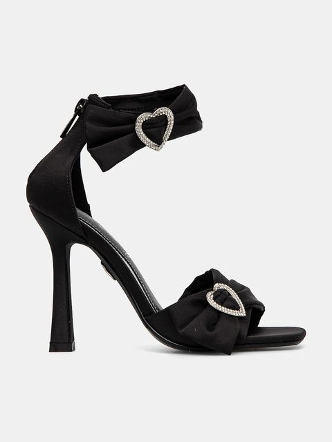 Buffalo sandały Fairy Chic Heart kolor czarny 1291618-BLK - zdjęcie produktu nr 2