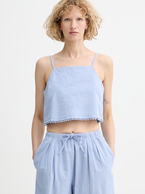 American Vintage crop top damski bawełniany - zdjęcie produktu nr 1