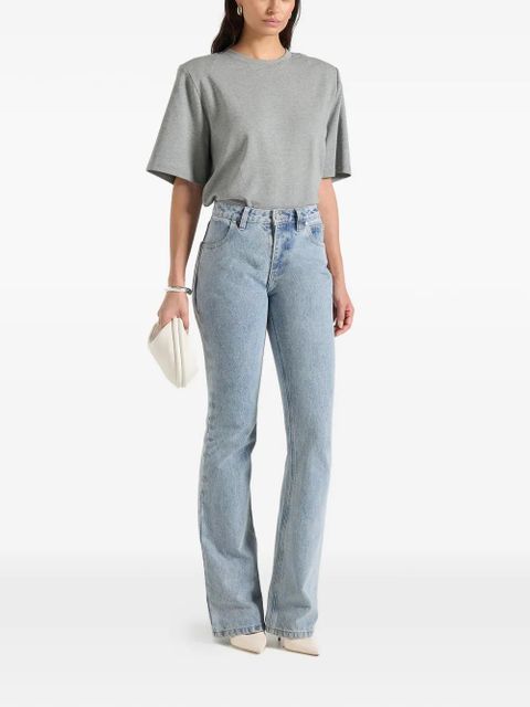 Manière De Voir Abbie flared contrast-stitch jeans - Blue - zdjęcie produktu nr 2