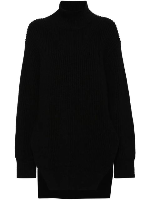 Jil Sander chunky-ribbed wool jumper - Black - zdjęcie produktu nr 1