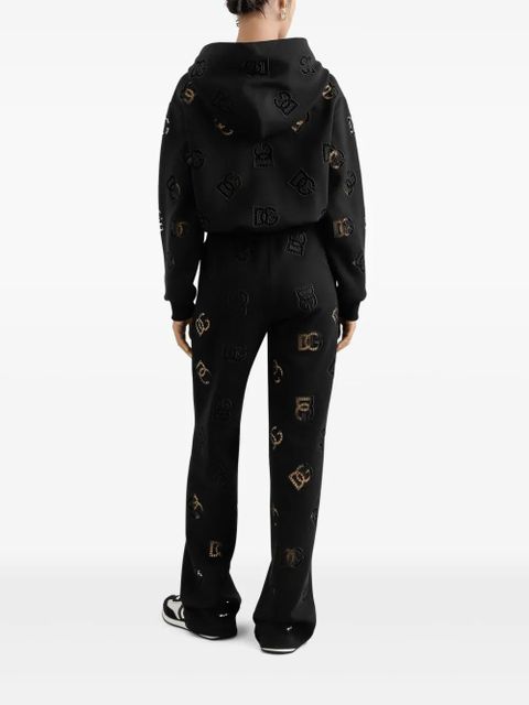 Dolce & Gabbana DNA logo-perforated track pants - Black - zdjęcie produktu nr 2