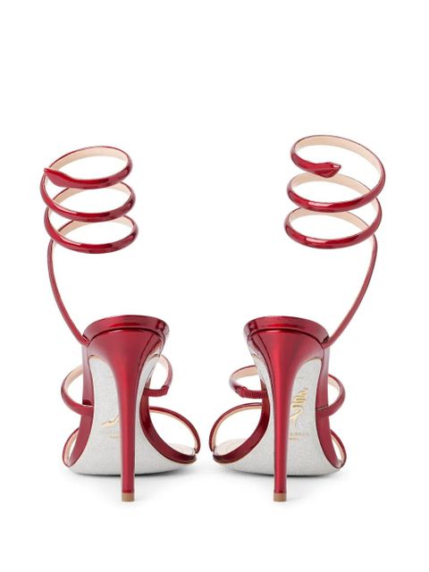 René Caovilla 105mm Cleo sandals - Red
