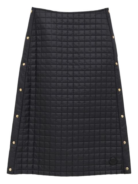 Moncler press-stud quilted midi skirt - Black - zdjęcie produktu nr 1