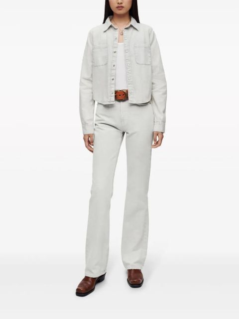 RE/DONE press-fastening denim shirt - Neutrals