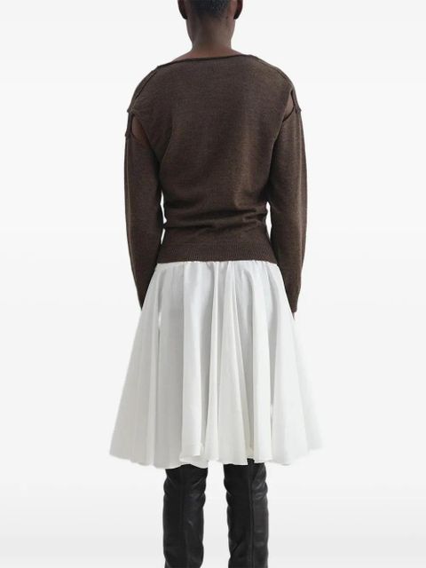 Gimaguas Coucou shoulder cutouts cardigan - Brown