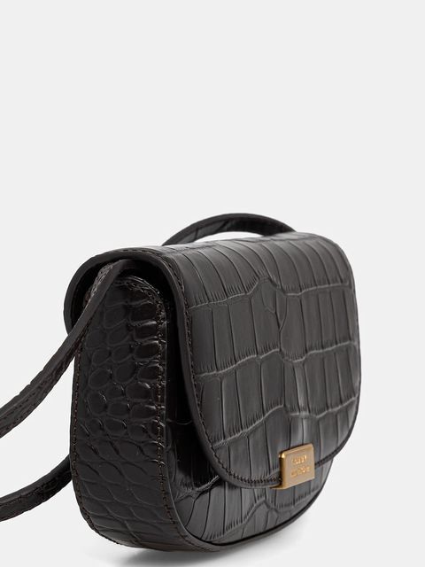 Tommy Hilfiger torebka skórzana kolor brązowy AW0AW18203 - zdjęcie produktu nr 2