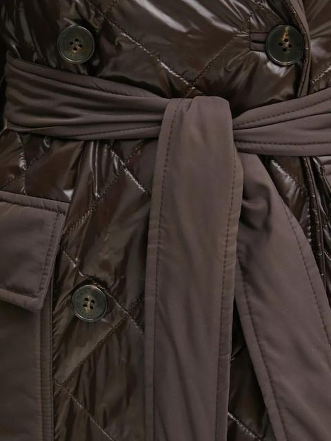 Marella płaszcz dwustronny damski kolor brązowy przejściowy niezapinany 2423496015200