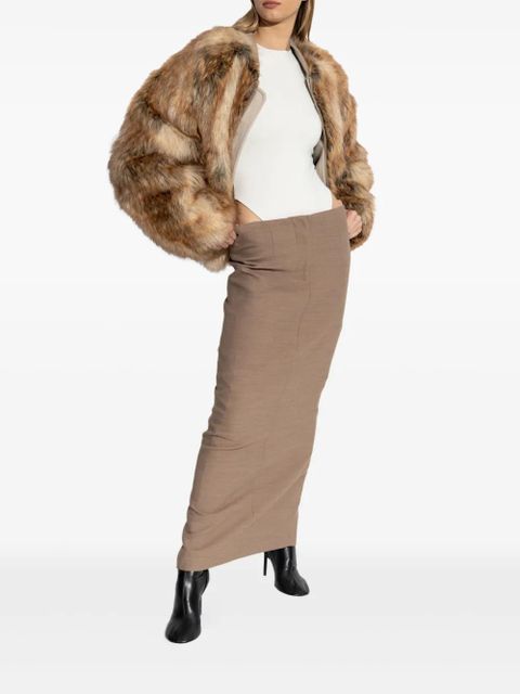 ENTIRE STUDIOS Script maxi skirt - Brown - zdjęcie produktu nr 2