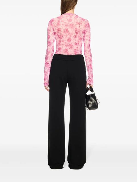 Off-White Off Stamp Roses top - Pink