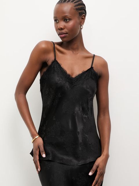 Answear.LAB bluzka na ramiączkach damska z dodatkiem lnu - zdjęcie produktu nr 1