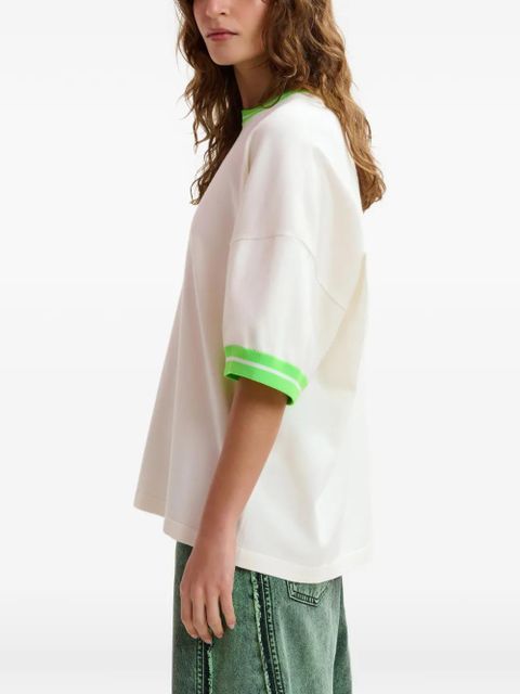 Essentiel Antwerp contrast-trim T-shirt - Neutrals