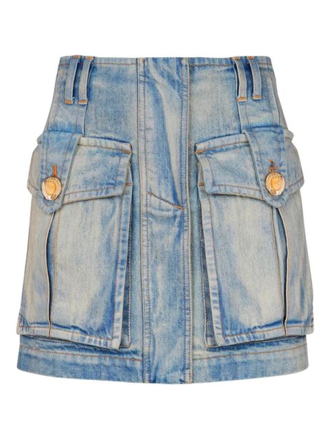 Balmain belted skirt - Blue - zdjęcie produktu nr 1