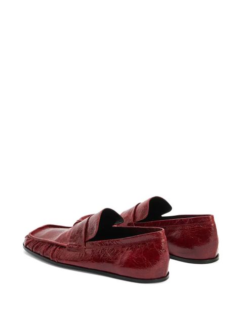 Jil Sander leather loafers - Red - zdjęcie produktu nr 2