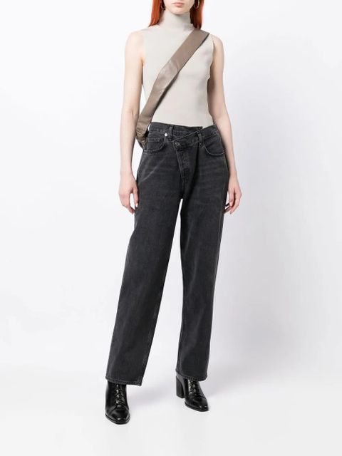 AGOLDE high-waist straight-leg jeans - Black - zdjęcie produktu nr 2