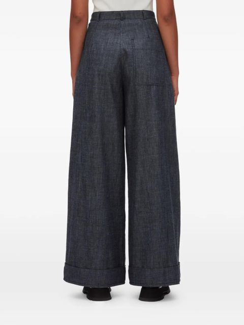3.1 Phillip Lim double-pleat wide-leg trousers - Blue