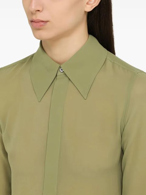 AMI Paris silk shirt - Green
