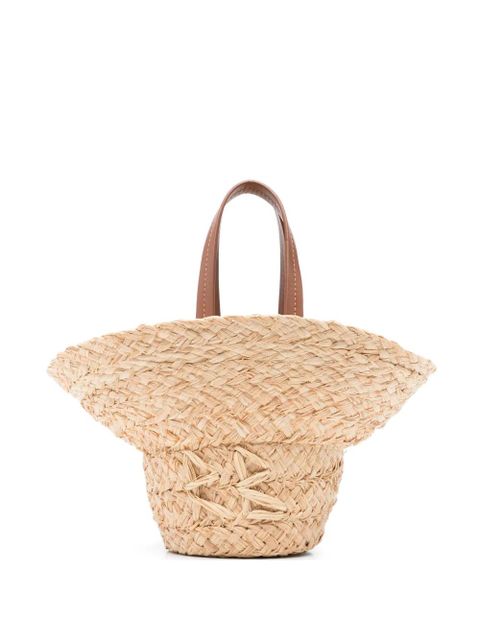 Ruslan Baginskiy hat-shaped straw tote bag - Neutrals - zdjęcie produktu nr 1