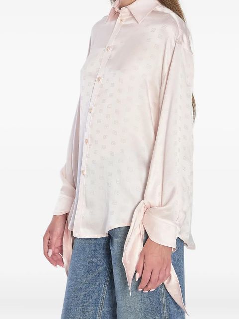 Balenciaga silk ruffled shirt - Pink