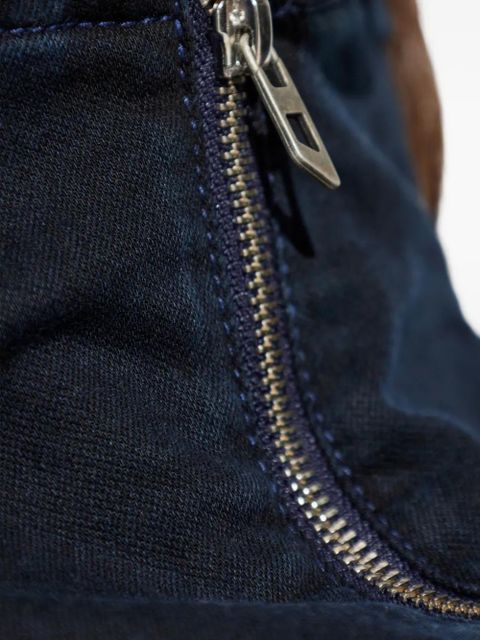 Diesel zip funnel-neck sweater - Blue