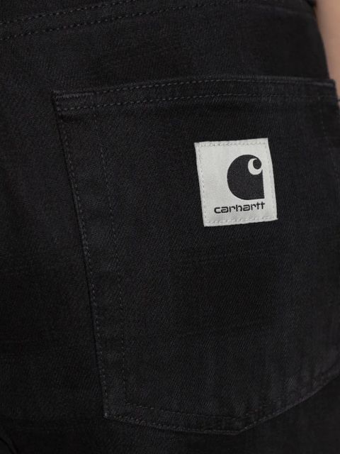 Carhartt WIP logo-patch jeans - Black