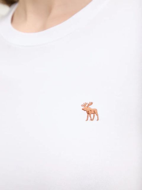 Abercrombie & Fitch t-shirt damski kolor biały KI139-5273