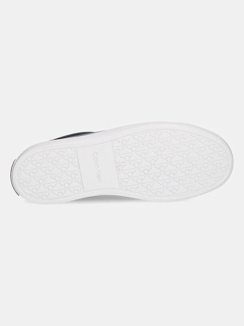 Calvin Klein sneakersy skórzane LACE-UP SNEAKER LTH CK damskie kolor czarny HW0HW02673