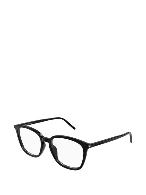 Saint Laurent Eyewear rectangle-frame glasses - Black - zdjęcie produktu nr 2