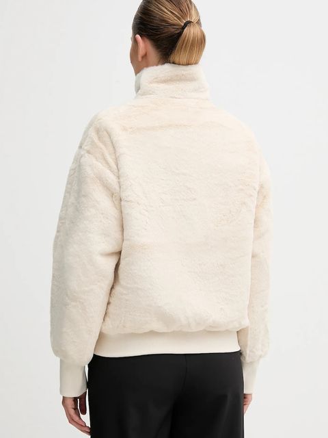 Puma kurtka kolor beżowy przejściowa oversize 632169