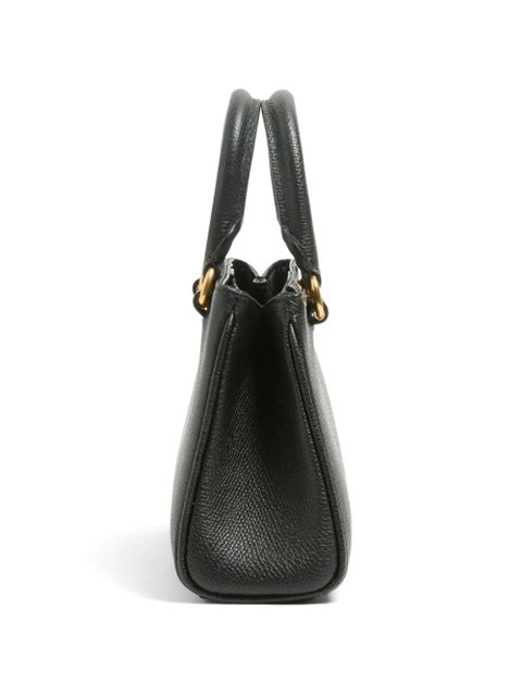 Valentino Garavani Vlogo Signature mini bag in grainy calfskin - Black