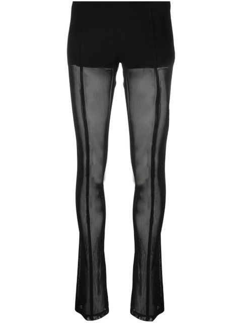 Blumarine low-rise semi-sheer trousers - Black - zdjęcie produktu nr 1