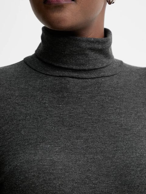 Marc O'Polo longsleeve kolor szary z golfem 509215752177