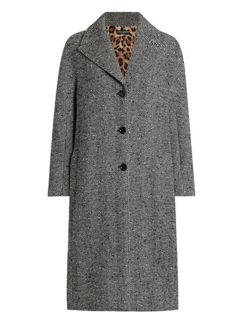 Dolce & Gabbana herringbone coat - Grey - zdjęcie produktu nr 1