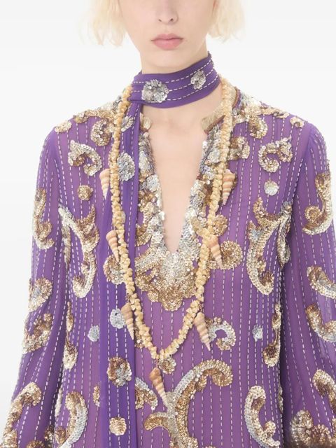 Valentino Garavani Jardin Aquatique shell necklace - Gold - zdjęcie produktu nr 2