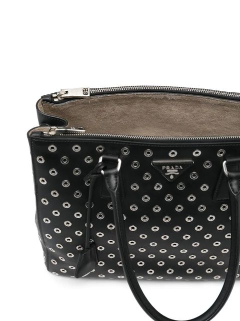 Prada eyelet tote bag - Black
