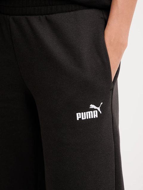 Puma spodnie dresowe damskie kolor czarny gładkie 689082 - zdjęcie produktu nr 2