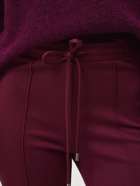 Medicine spodnie dresowe damskie kolor bordowy gładkie
