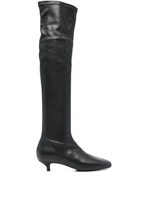 TOTEME nappa-leather knee-high boots - Black - zdjęcie produktu nr 1