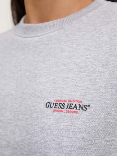 Guess Jeans bluza damska kolor szary z nadrukiem W4YQ07 KC811