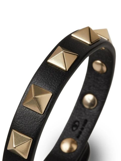 Valentino Garavani Rockstud leather bracelet - Black - zdjęcie produktu nr 2
