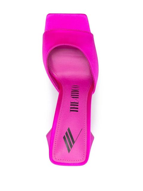 The Attico Devon 115mm satin finish sandals - Pink