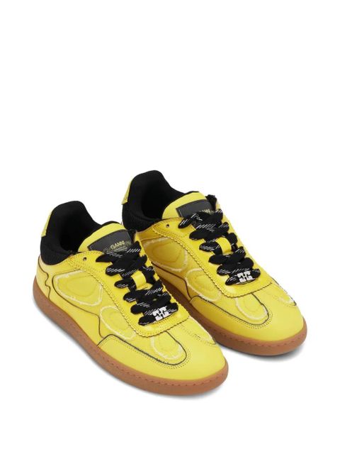 GANNI panelled sneakers - Yellow