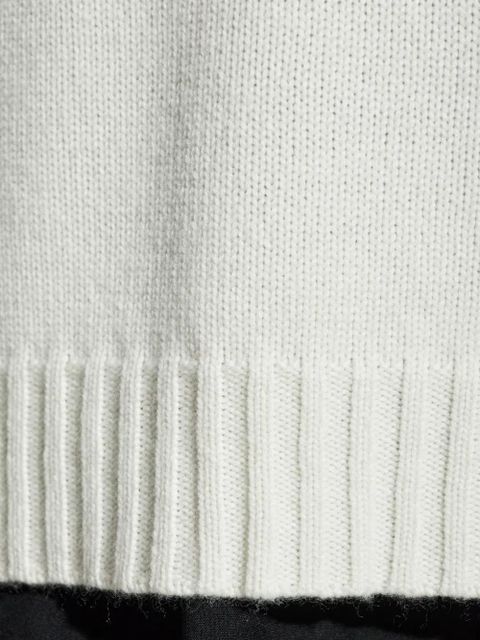 Max Mara high-neck long-sleeve sweater - White