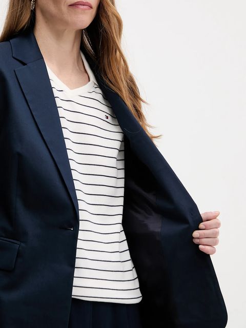 Tommy Hilfiger marynarka kolor granatowy jednorzędowa gładka WW0WW47179