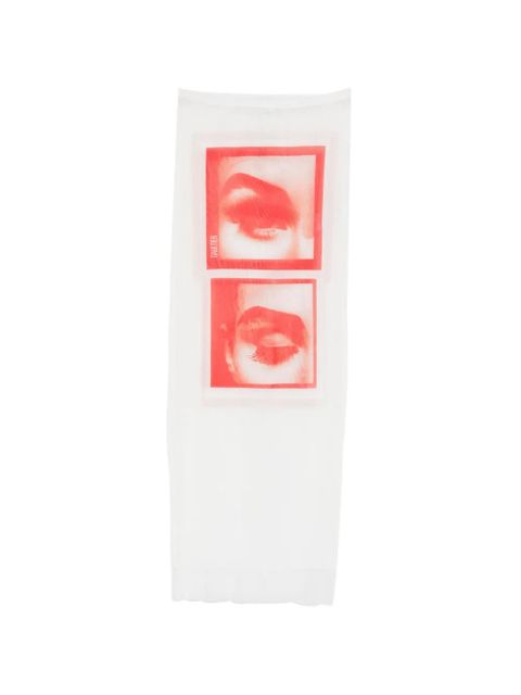 Jean Paul Gaultier eye graphic midi skirt - White - zdjęcie produktu nr 1