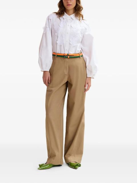 Essentiel Antwerp embroidered balloon-sleeve shirt - White - zdjęcie produktu nr 2