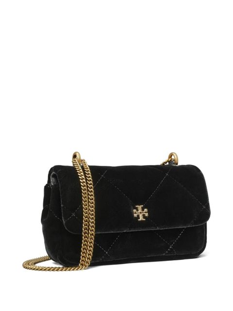 Tory Burch mini Kira velvet cross body bag - Black