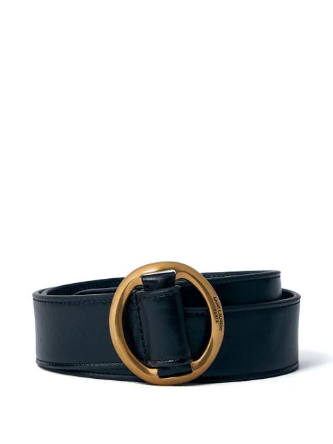Saint Laurent buckle leather belt - Black